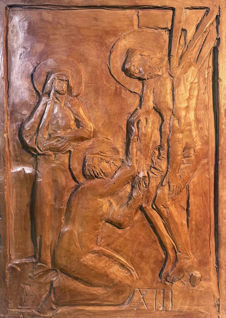 Deposizione dalla Croce — scultura di Pasquale Lo Moro