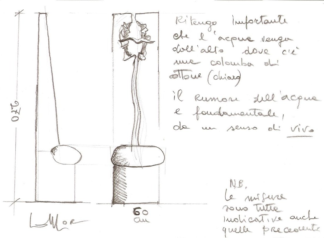 Disegno per altare — scultura di Pasquale Lo Moro