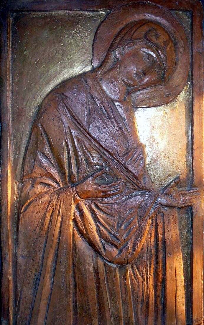 Icona di Maria — scultura di Pasquale Lo Moro