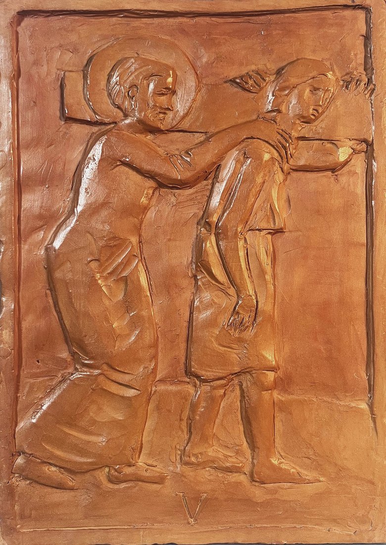 Il Cireneo — scultura di Pasquale Lo Moro
