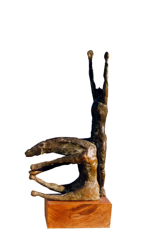 Resurrezione (cavallo e cavaliere) — scultura di Pasquale Lo Moro